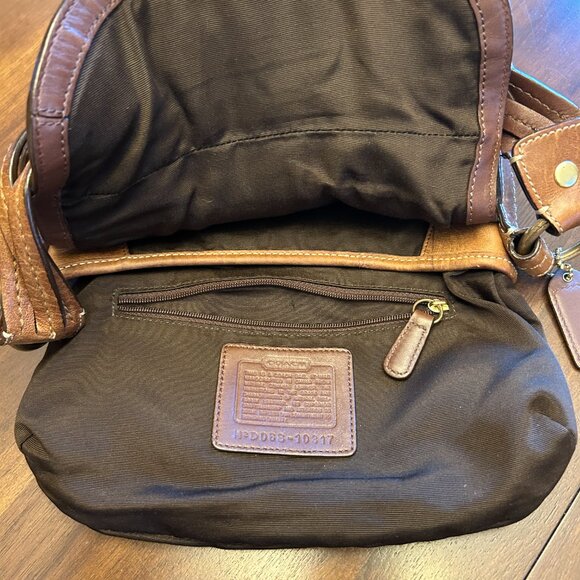 Vintage Coach 10317 Soho Buckle Braided Leather Mini Shoulder Bag Brown - Picture 13 of 16